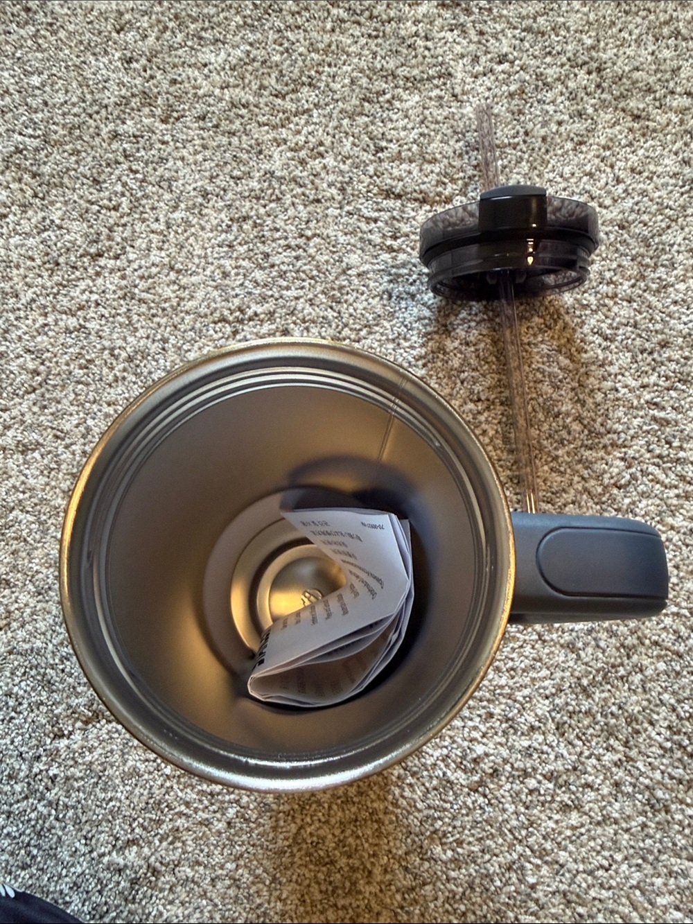 Stanley Twilight Gloss Tumbler with Gold Accents and Handle - Picture 6 of 7
